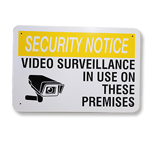 Aluminium-Security-Sign