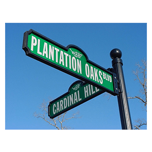 Plantation-Oaks-Street-Signs
